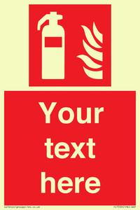 Custom Fire extinguisher Sign